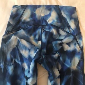lululemon Wunder Under Hi-Rise 1/2 Tight - Blue